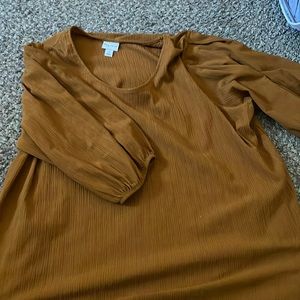 Orange/Brown Top, Size 3X
